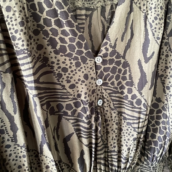 Rails Animal print Smocked Waist Dress - Picture 6 of 9